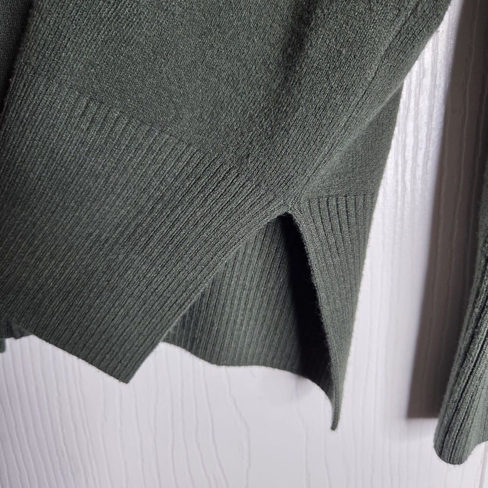 French Connection Dark Olive Crewneck Sweater-Size XS - Picture 7 of 12